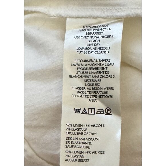 NWT Size 16 - Anthropologie Linen Extended Waist Pants (NWT US$ 138) - Picture 16 of 16